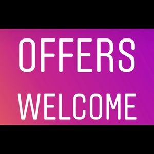 Reasonable offers welcome